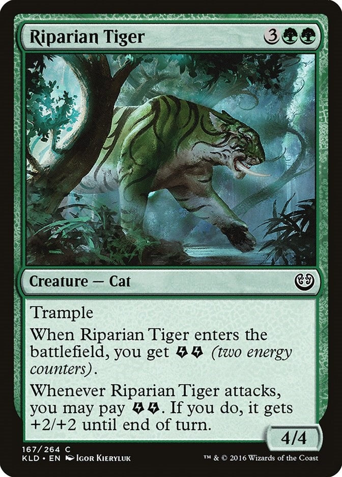 Image for Riparian Tiger (167) [Kaladesh] - Magic: The Gathering