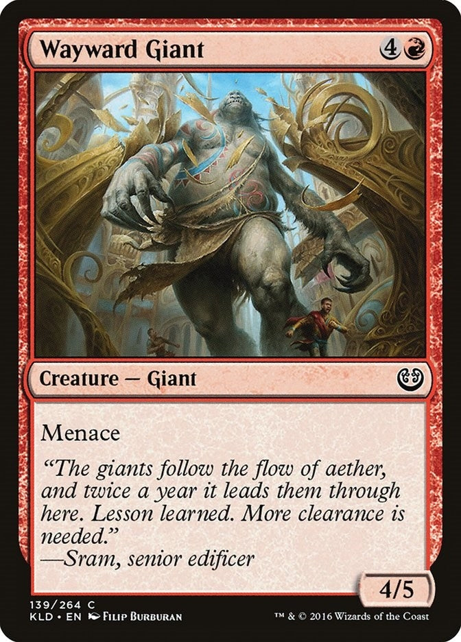 Image for Wayward Giant (139) [Kaladesh] - Magic: The Gathering