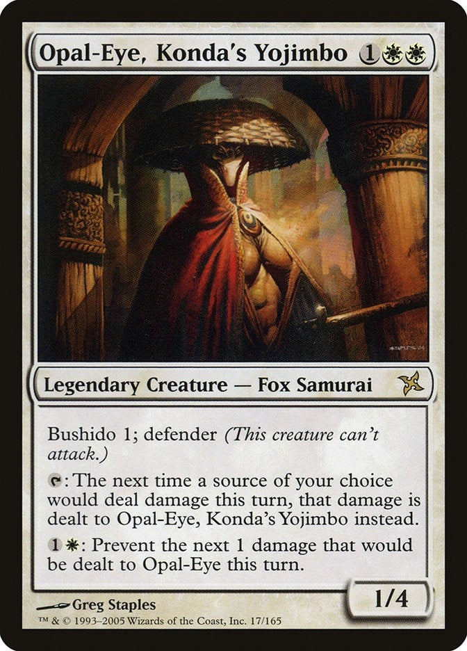 Image for Opal-Eye, Konda's Yojimbo (17) [Betrayers of Kamigawa] - Magic: The Gathering