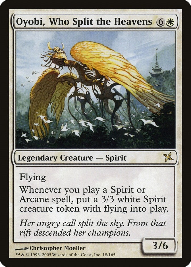 Image for Oyobi, Who Split the Heavens (18) [Betrayers of Kamigawa] - Magic: The Gathering