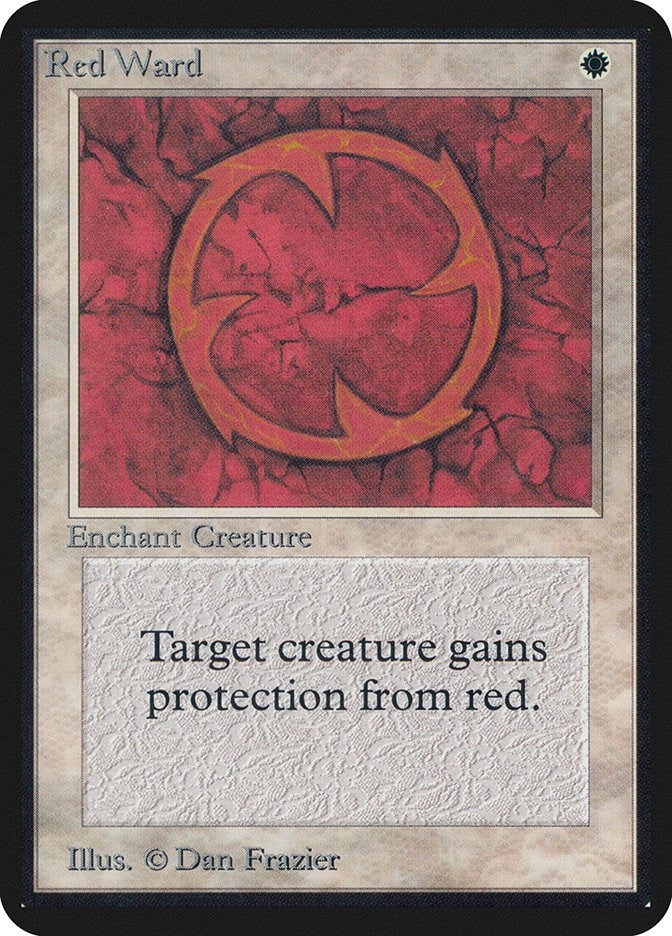 Image for Red Ward [Alpha Edition] - Magic: The Gathering