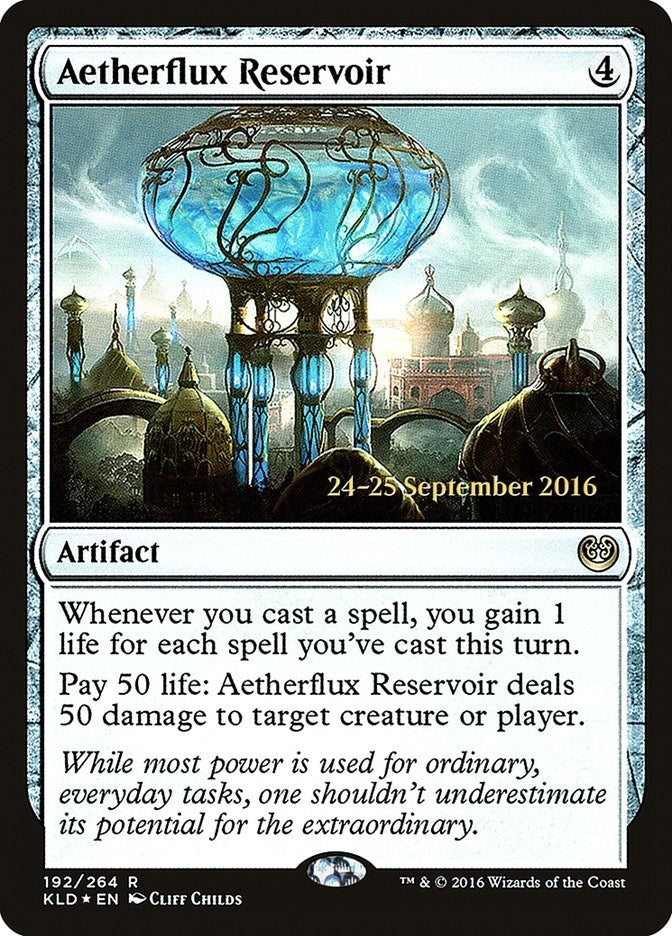 Image for Aetherflux Reservoir (192) [Prerelease Cards] - Magic: The Gathering