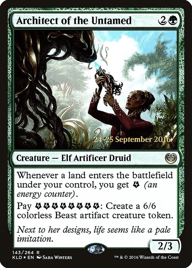Image for Architect of the Untamed (143) [Prerelease Cards] - Magic: The Gathering