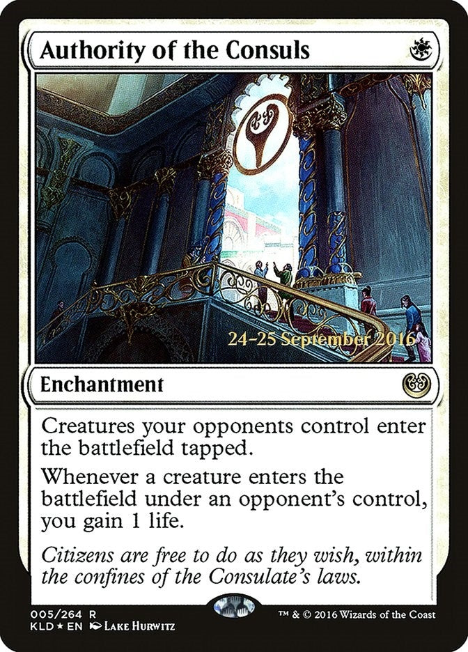 Image for Authority of the Consuls (KLD) (5) [Prerelease Cards] - Magic: The Gathering