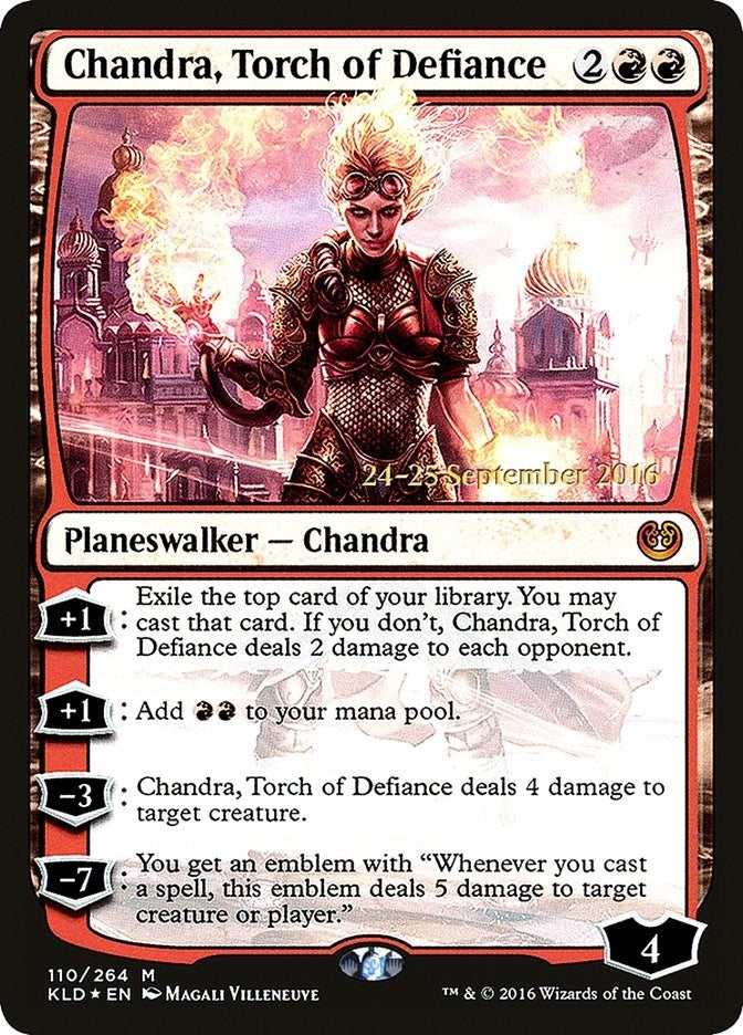 Image for Chandra, Torch of Defiance (110) [Prerelease Cards] - Magic: The Gathering