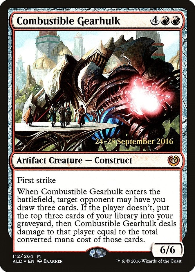 Image for Combustible Gearhulk (112) [Prerelease Cards] - Magic: The Gathering