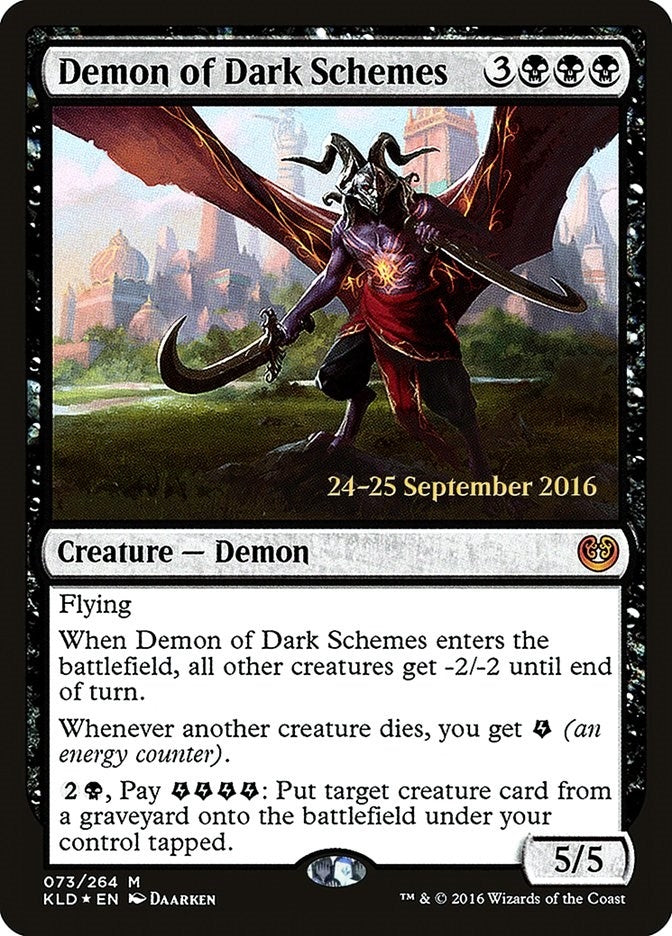 Image for Demon of Dark Schemes (73) [Prerelease Cards] - Magic: The Gathering