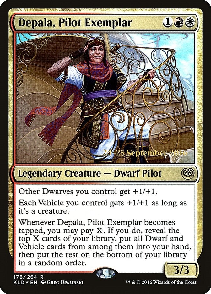 Image for Depala, Pilot Exemplar (178) [Prerelease Cards] - Magic: The Gathering