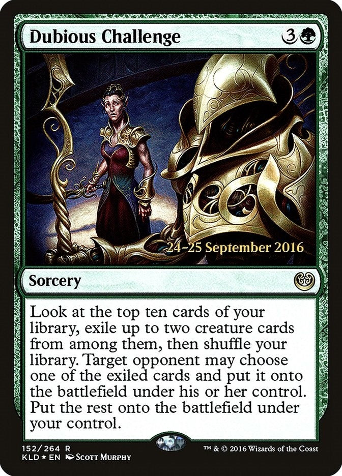 Image for Dubious Challenge (152) [Prerelease Cards] - Magic: The Gathering