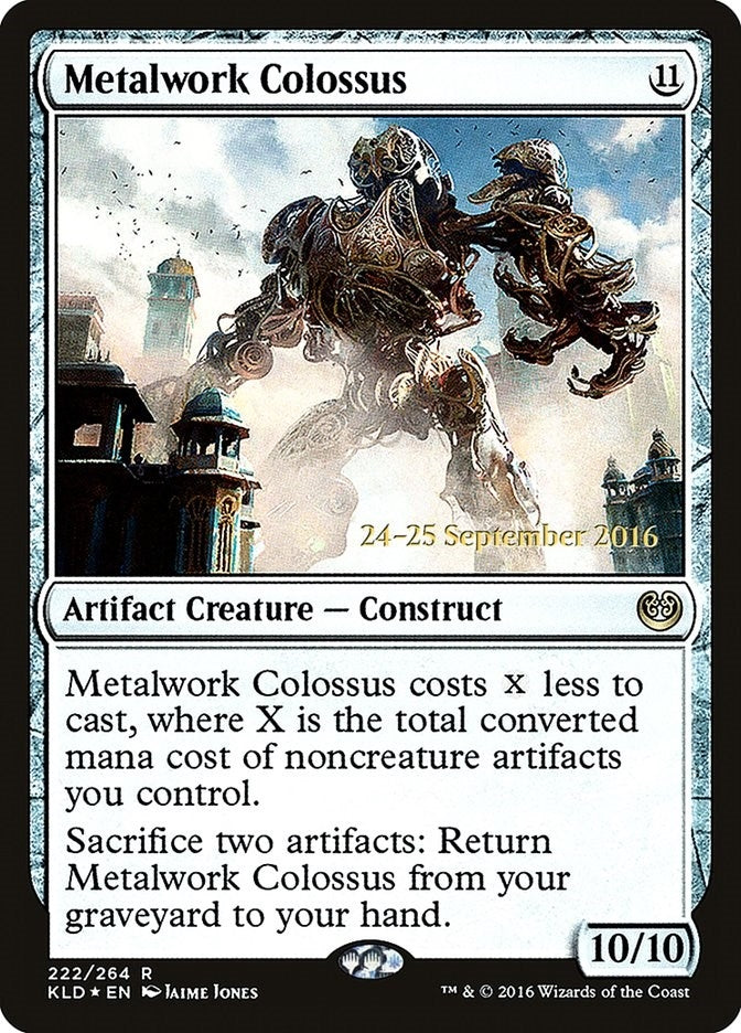 Image for Metalwork Colossus (222) [Prerelease Cards] - Magic: The Gathering