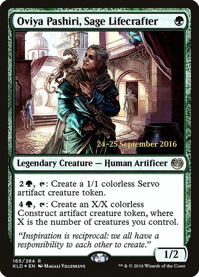 Image for Oviya Pashiri, Sage Lifecrafter (165) [Prerelease Cards] - Magic: The Gathering