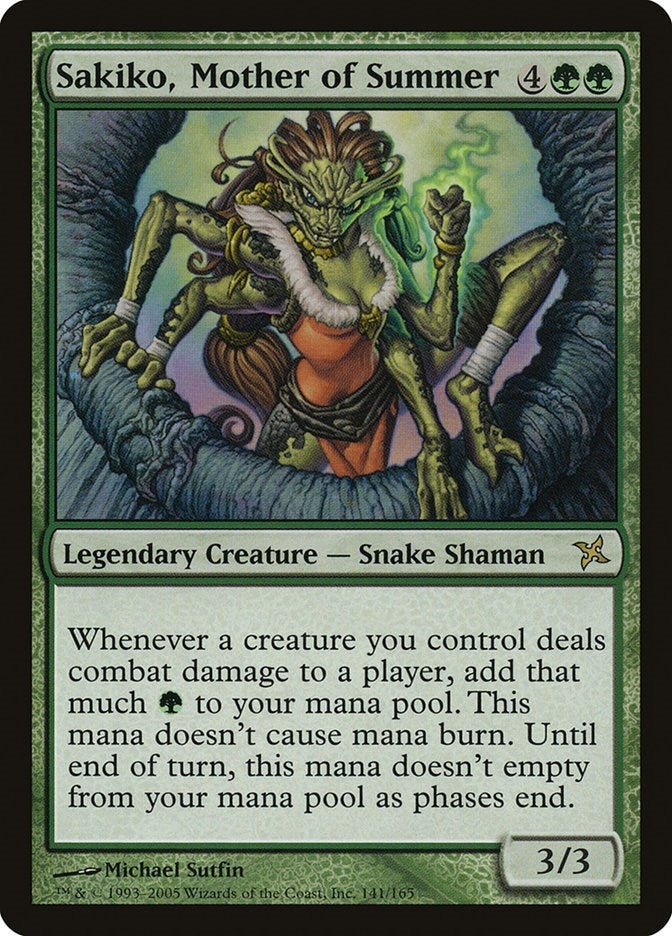 Image for Sakiko, Mother of Summer (141) [Betrayers of Kamigawa] - Magic: The Gathering