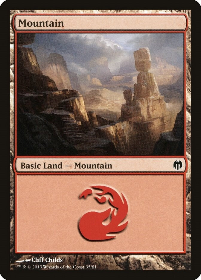 Image for Mountain (35) (35) [Heroes vs. Monsters] - Magic: The Gathering