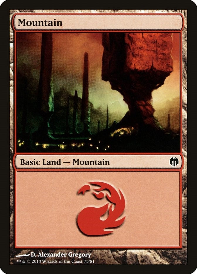 Image for Mountain (75) (75) [Heroes vs. Monsters] - Magic: The Gathering