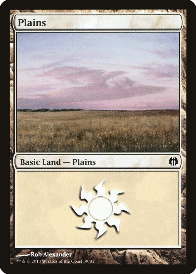 Image for Plains (39) (39) [Heroes vs. Monsters] - Magic: The Gathering