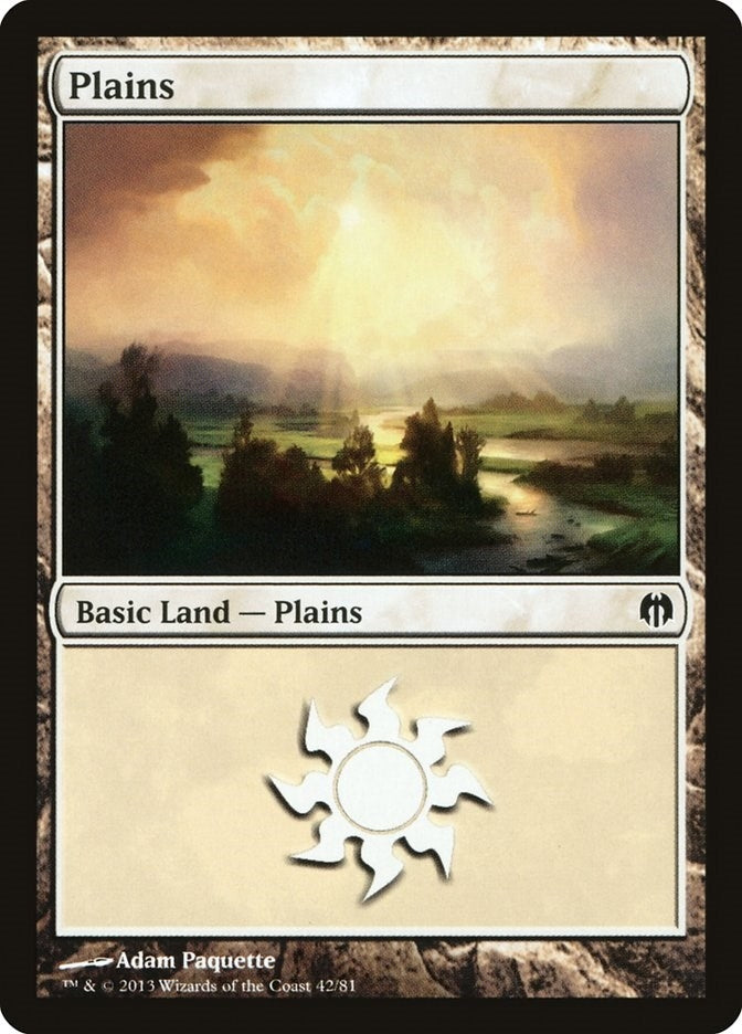 Image for Plains (42) (42) [Heroes vs. Monsters] - Magic: The Gathering