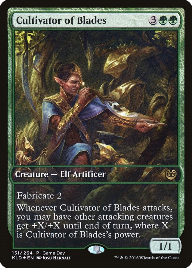 Image for Cultivator of Blades (151) [Game Day & Store Championship Promos] - Magic: The Gathering