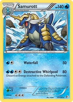 Image for Samurott - 41/149 (BW Boundaries Crossed) (041/149) [Deck Exclusives] - Pokemon