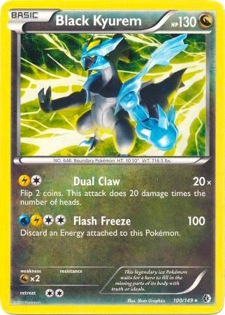 Image for Black Kyurem - 100/149 (BW Boundaries Crossed) (100/149) [Deck Exclusives] - Pokemon
