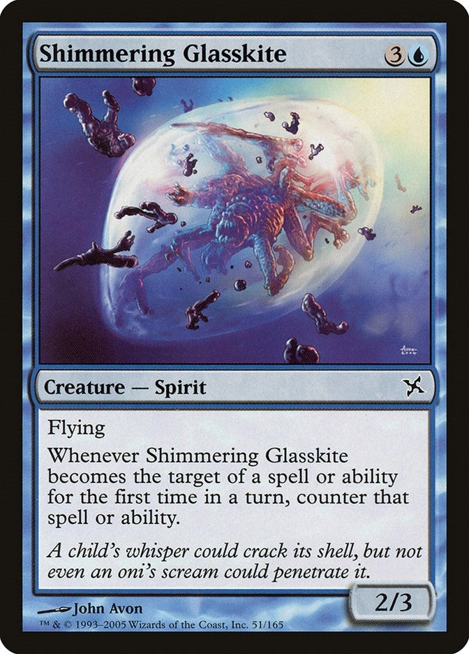Image for Shimmering Glasskite (51) [Betrayers of Kamigawa] - Magic: The Gathering