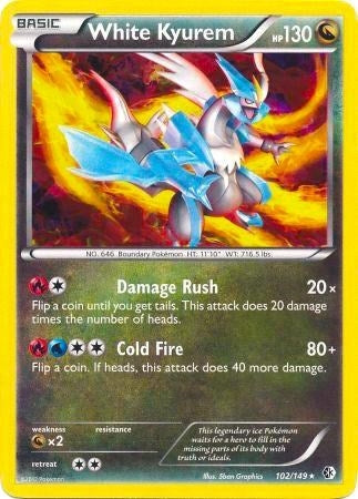 Image for White Kyurem - 102/149 (BW Boundaries Crossed) (102/149) [Deck Exclusives] - Pokemon