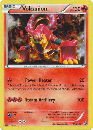 Image for Volcanion - 25/114 (Cracked Ice Holo) (025/114) [Deck Exclusives] - Pokemon