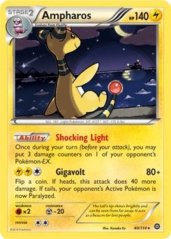 Image for Ampharos - 40/114 (XY Steam Siege) (040/114) [Deck Exclusives] - Pokemon
