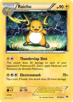 Image for Raichu - 49/162 (XY BREAKthrough) (Cracked Ice Holo) (049/162) [Deck Exclusives] - Pokemon
