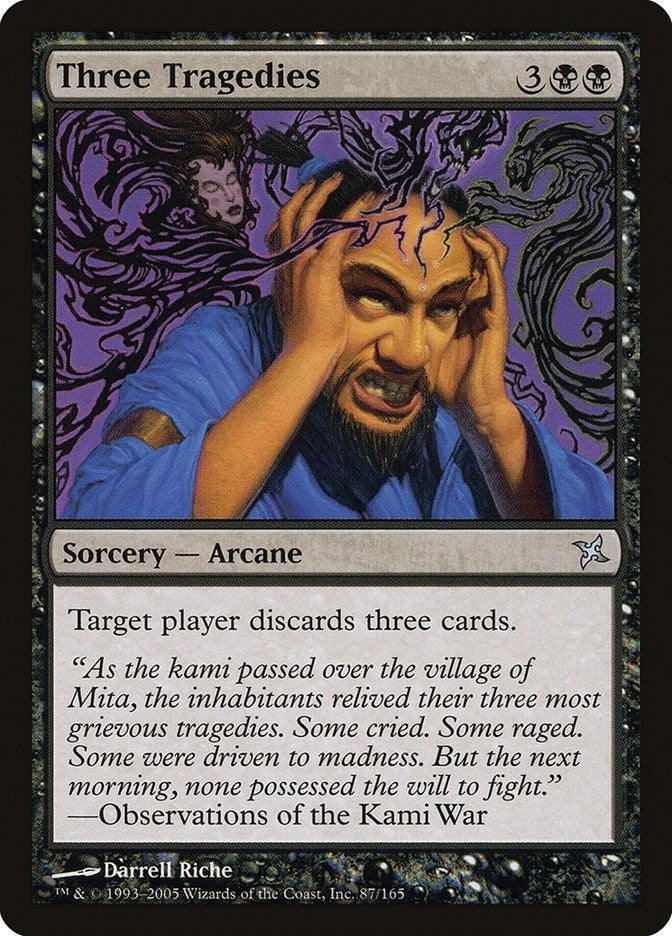 Image for Three Tragedies (87) [Betrayers of Kamigawa] - Magic: The Gathering