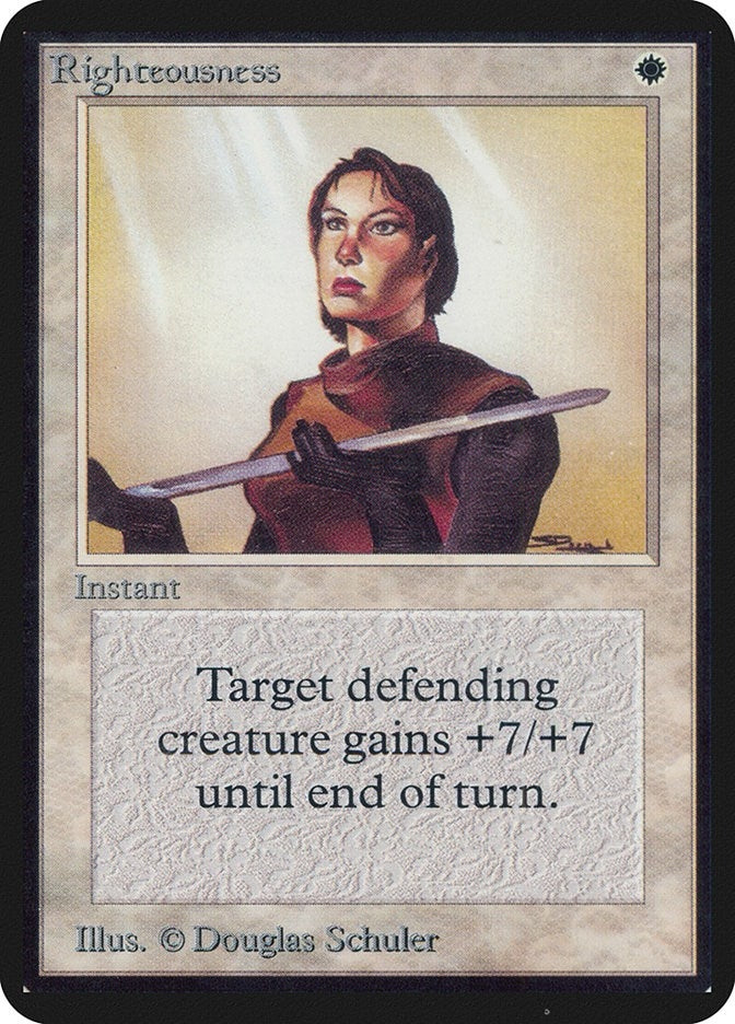 Image for Righteousness [Alpha Edition] - Magic: The Gathering