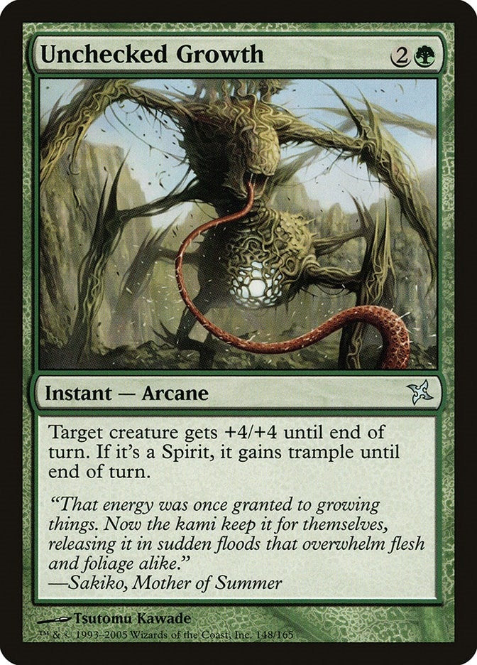 Image for Unchecked Growth (148) [Betrayers of Kamigawa] - Magic: The Gathering