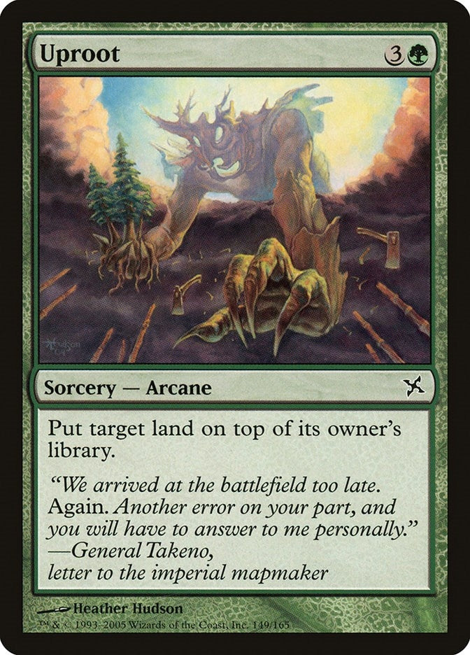 Image for Uproot (149) [Betrayers of Kamigawa] - Magic: The Gathering