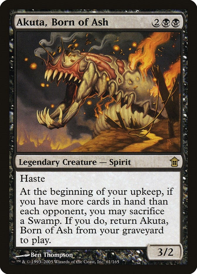 Image for Akuta, Born of Ash (61) [Saviors of Kamigawa] - Magic: The Gathering