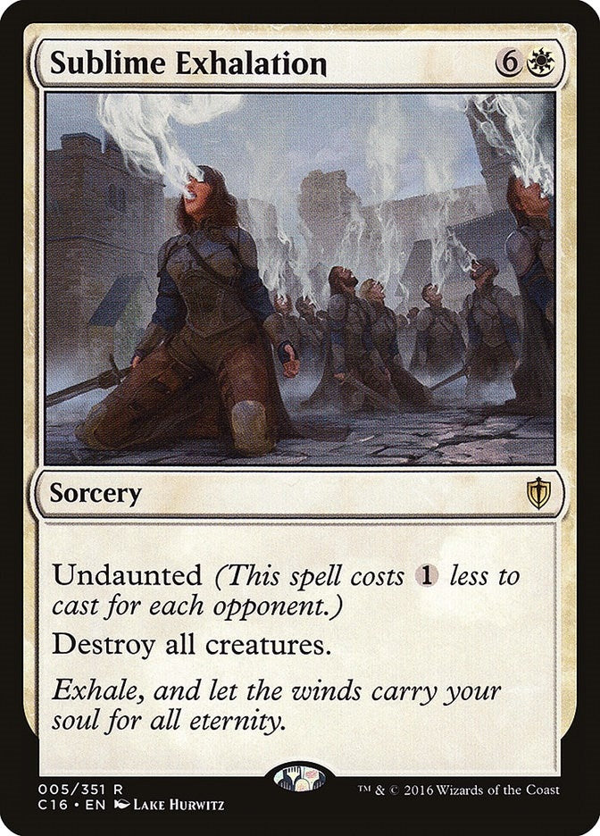 Image for Sublime Exhalation (5) [Commander 2016] - Magic: The Gathering