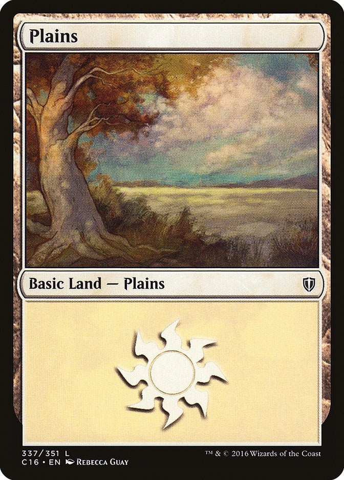 Image for Plains (337) (337) [Commander 2016] - Magic: The Gathering
