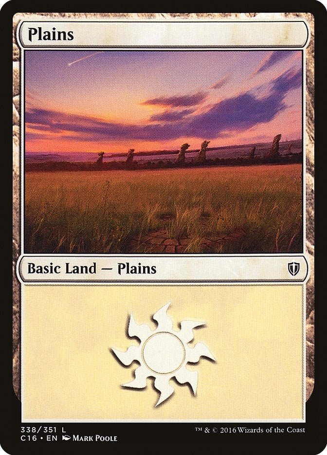 Image for Plains (338) (338) [Commander 2016] - Magic: The Gathering