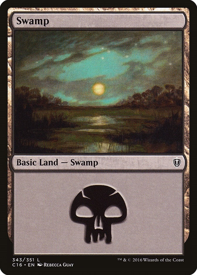 Image for Swamp (343) (343) [Commander 2016] - Magic: The Gathering