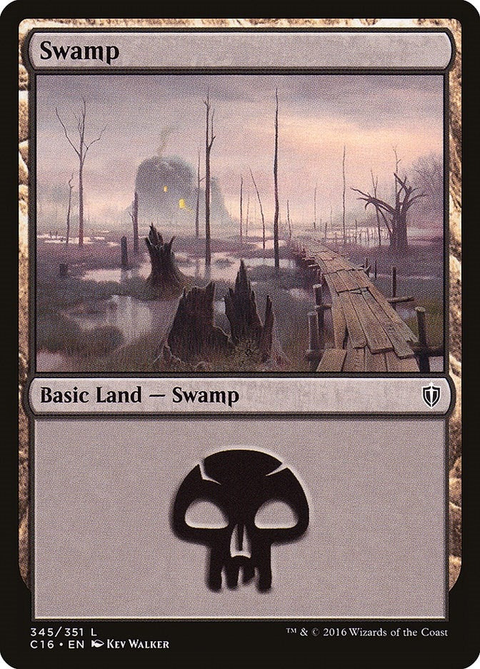 Image for Swamp (345) (345) [Commander 2016] - Magic: The Gathering
