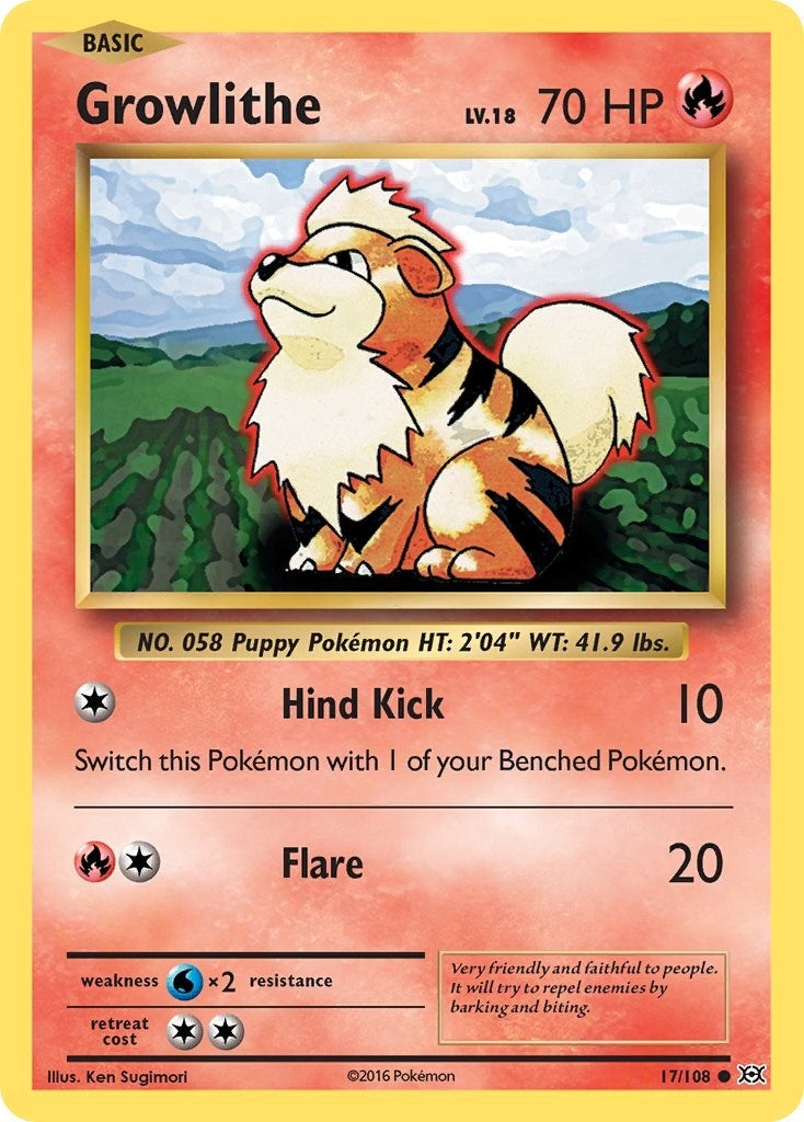 Image for Growlithe (17/108) [XY - Evolutions] - Pokemon