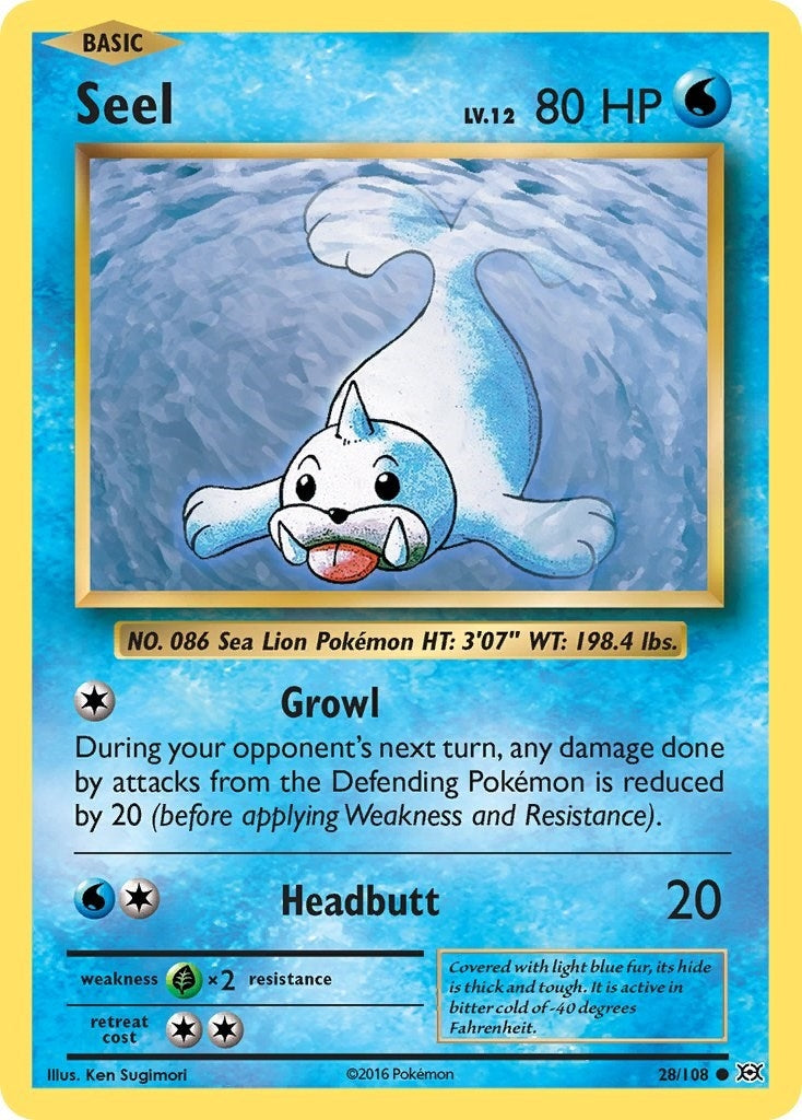 Image for Seel (28/108) [XY - Evolutions] - Pokemon