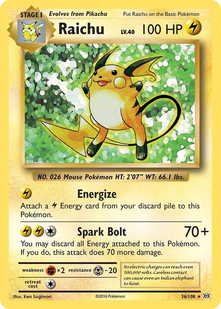 Image for Raichu (36/108) [XY - Evolutions] - Pokemon