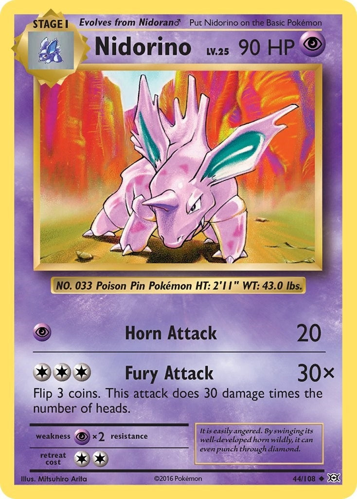 Image for Nidorino (44/108) [XY - Evolutions] - Pokemon