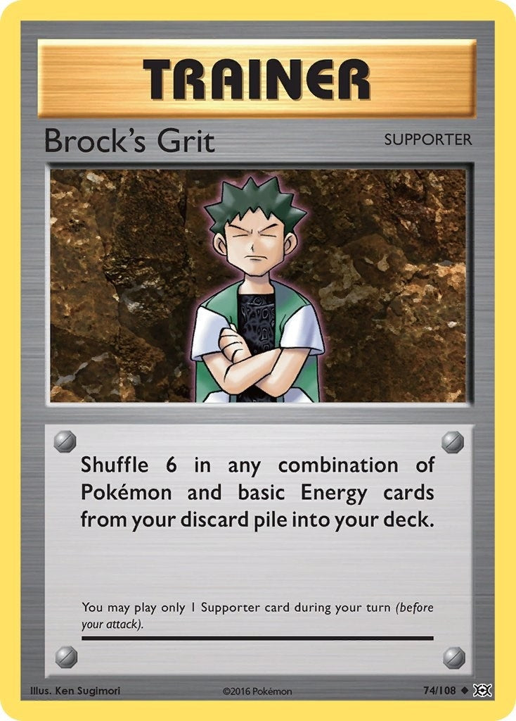 Image for Brock's Grit (74/108) [XY - Evolutions] - Pokemon
