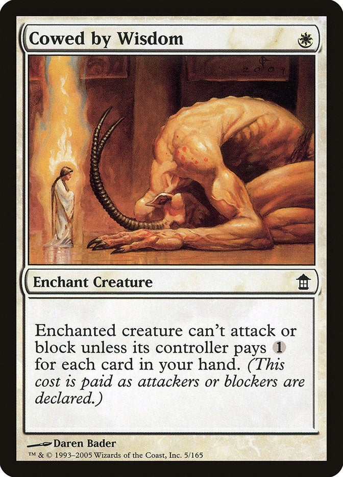 Image for Cowed by Wisdom (5) [Saviors of Kamigawa] - Magic: The Gathering