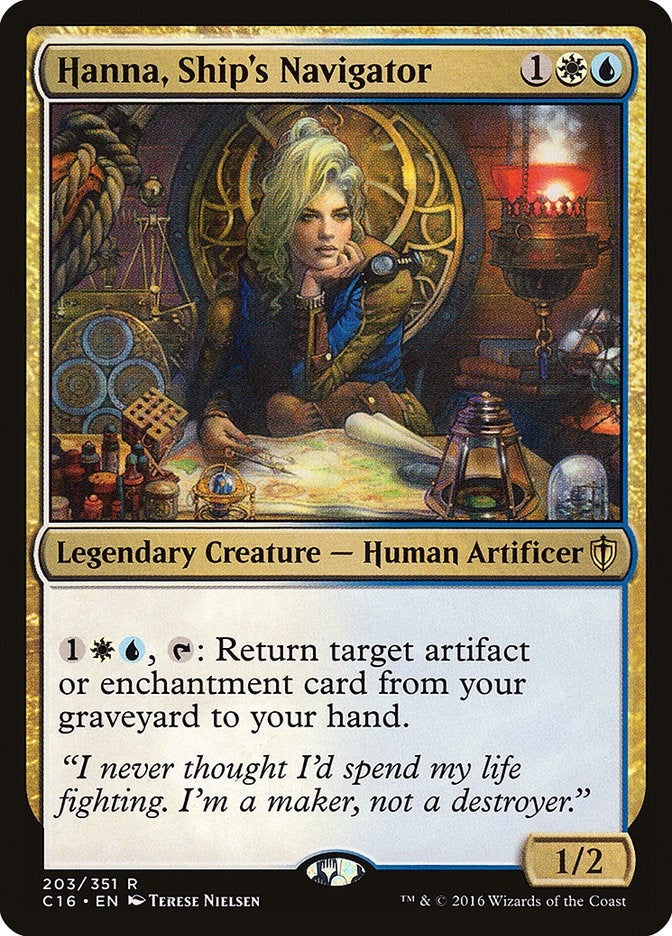Image for Hanna, Ship's Navigator (203) [Commander 2016] - Magic: The Gathering