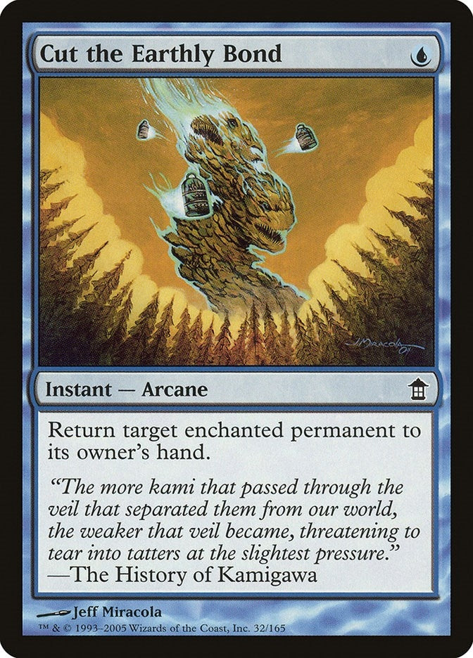Image for Cut the Earthly Bond (32) [Saviors of Kamigawa] - Magic: The Gathering
