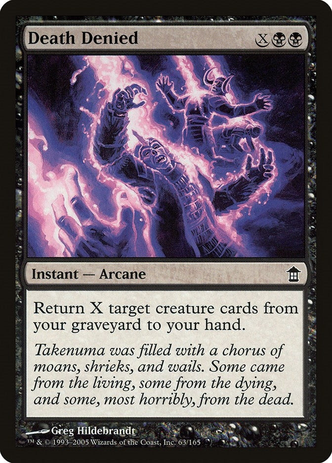 Image for Death Denied (63) [Saviors of Kamigawa] - Magic: The Gathering