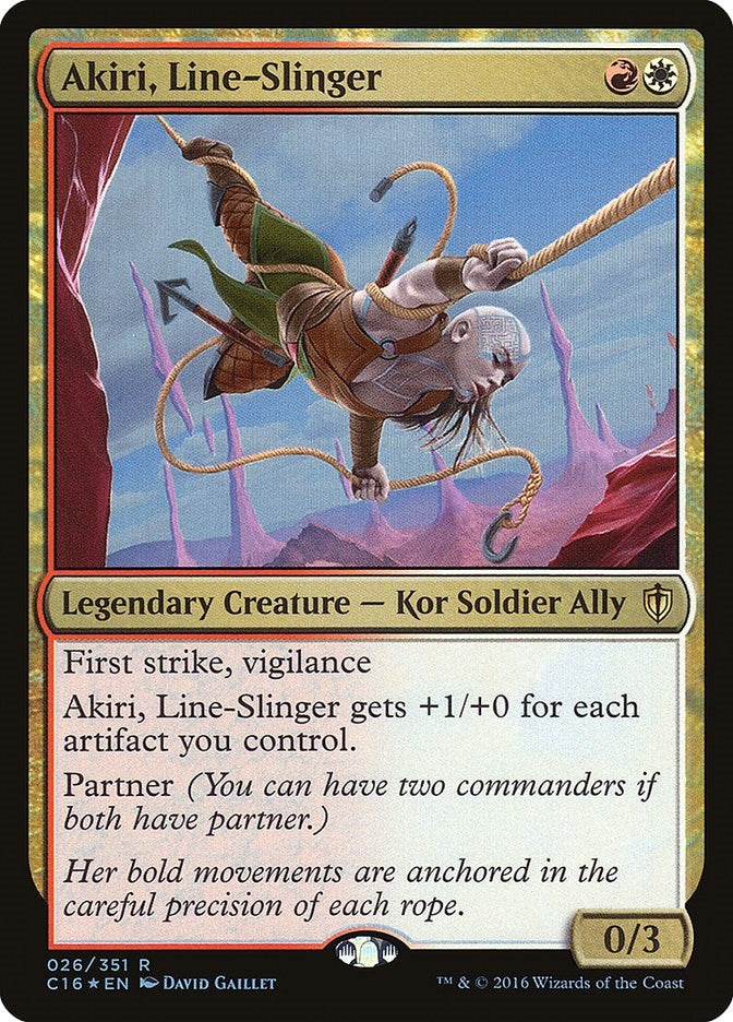 Image for Akiri, Line-Slinger (26) [Commander 2016] - Magic: The Gathering