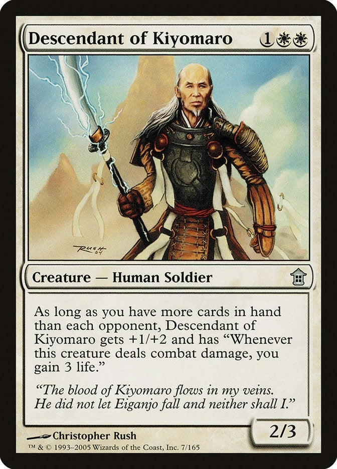 Image for Descendant of Kiyomaro (7) [Saviors of Kamigawa] - Magic: The Gathering