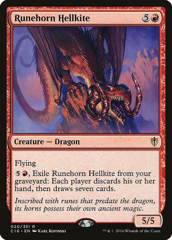 Image for Runehorn Hellkite (20) [Commander 2016] - Magic: The Gathering